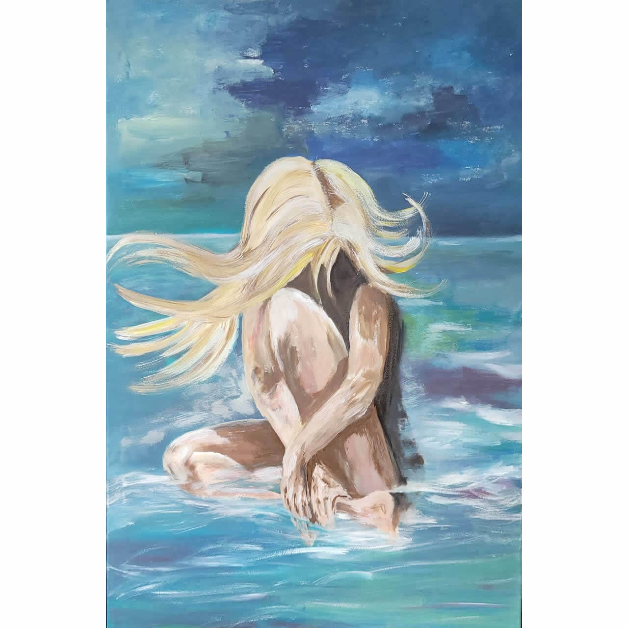 girl in the sea